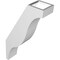 Ekena Millwork 3 1/2-in. W x 10-in. D x 18-in. H Funston Architectural Grade PVC Knee Brace BRCP035X10X18FST - alternate 6